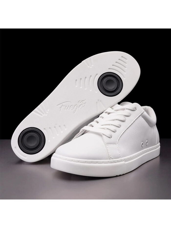 Scarpa Da Ballo Sneaker Unisex WHITE Low-Top, FUEGO