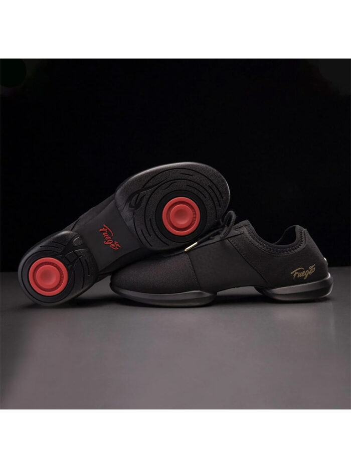 Scarpa da Ballo Sneaker Unisex con Suola Divisa ALL BLACK Split Sole, FUEGO