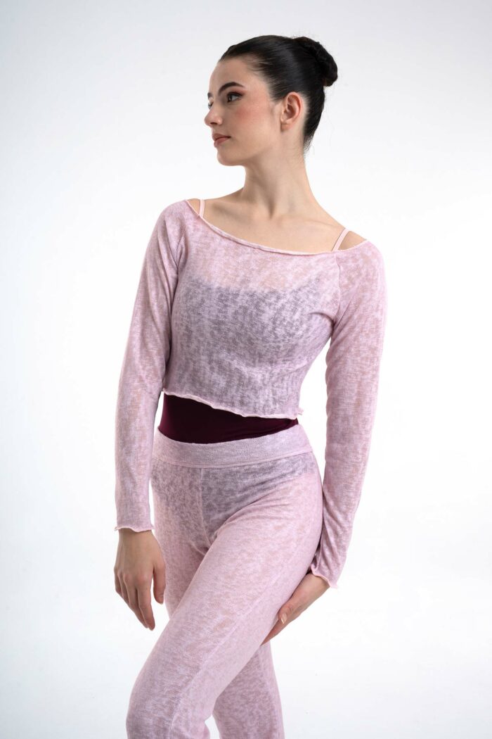 Crop Top Donna Danza Maniche Lunghe 6633 Intermezzo